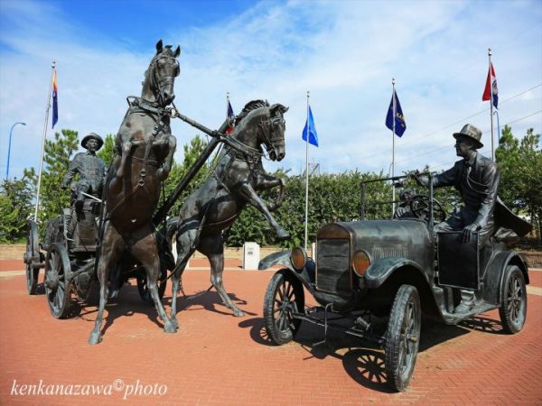 ルート66サイラアベリーーマーカー タルサ オクラホマ州